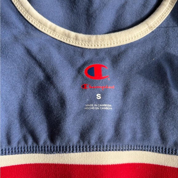 NWT Champion Women's Blue & White Sports Bra Size S - Picture 4 of 6